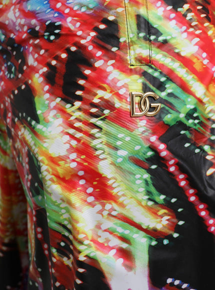 Dolce & Gabbana Multicolor Luminarie Print Men Bermuda Shorts