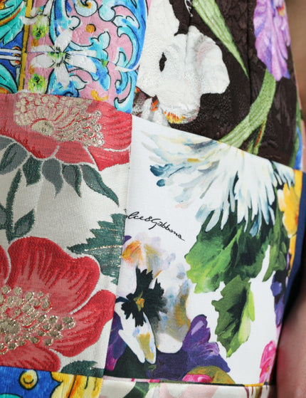 Dolce & Gabbana Multicolor Majolica Patchwork Mini Skirt - Ellie Belle