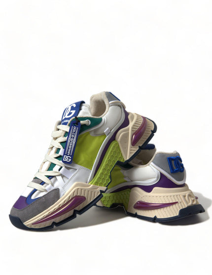 Dolce & Gabbana Multicolor Mixed Material Airmaster Sneakers - Ellie Belle
