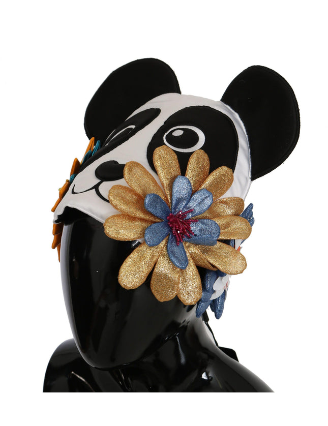 Dolce & Gabbana Multicolor Panda Floral Beanie PVC Hat - Ellie Belle