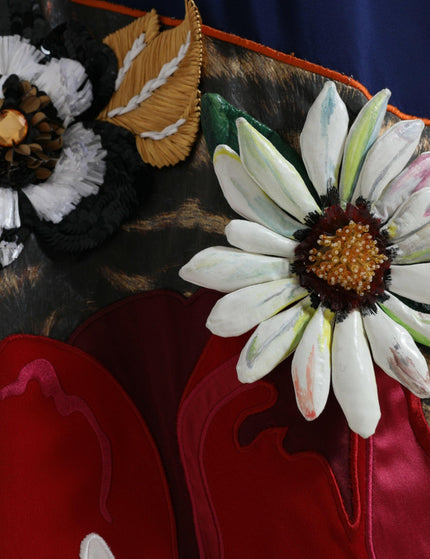 Dolce & Gabbana Multicolor Patchwork Sheath Long Gown Dress - Ellie Belle
