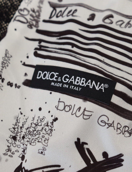 Dolce & Gabbana Multicolor Patchwork Wool Cropped Waistcoat Vest - Ellie Belle