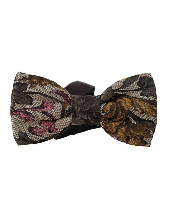 Dolce & Gabbana Multicolor Pattern 100% Silk Neck Papillon Tie - Ellie Belle