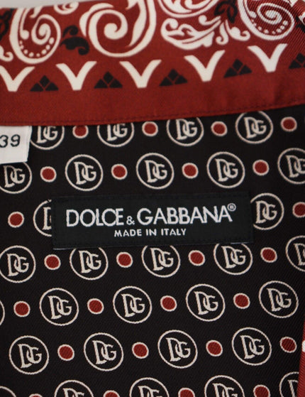 Dolce & Gabbana Multicolor Patterned Silk Casual Shirt - Ellie Belle
