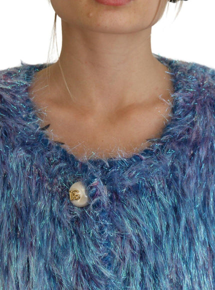 Dolce & Gabbana Multicolor Polyester Fringes Coat Jacket