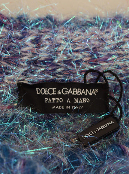 Dolce & Gabbana Multicolor Polyester Fringes Coat Jacket