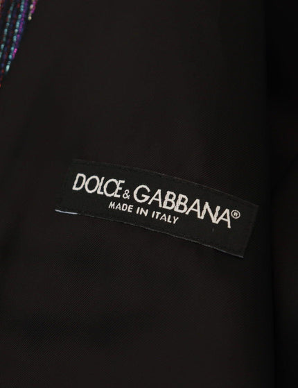 Dolce & Gabbana Multicolor Polyester Waistcoat Dress Formal Vest - Ellie Belle