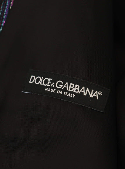 Dolce & Gabbana Multicolor Polyester Waistcoat Dress Formal Vest - Ellie Belle