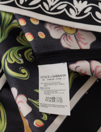 Dolce & Gabbana Multicolor Printed Baroque Loose Long Sleeve - Ellie Belle