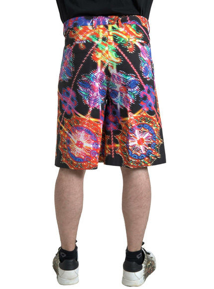 Dolce & Gabbana Multicolor Printed Cotton Men Bermuda Shorts