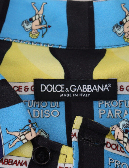Dolce & Gabbana Multicolor Printed Viscose Casual Shirt - Ellie Belle
