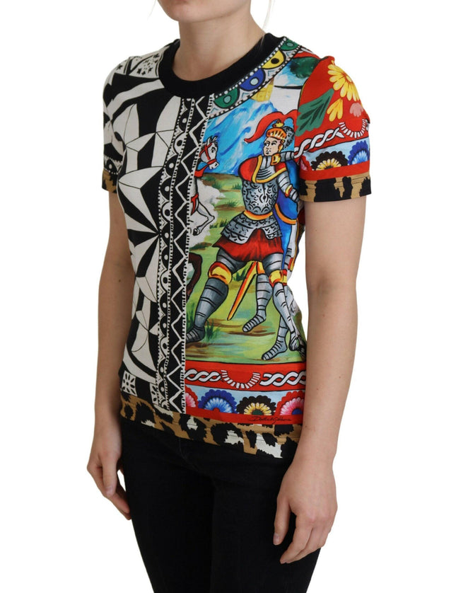 Dolce & Gabbana Multicolor Printed Women Exclusive Shirt Top - Ellie Belle