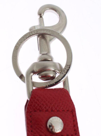 Dolce & Gabbana Multicolor Raffia Leather Clasp Finder Chain Keyring