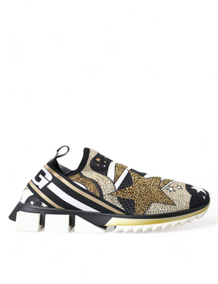 Dolce & Gabbana Multicolor Star Print Sorrento Sneakers Men Shoes - Ellie Belle
