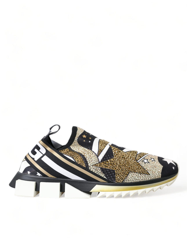 Dolce & Gabbana Multicolor Star Print Sorrento Sneakers Men Shoes - Ellie Belle