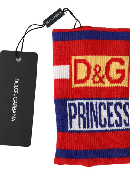 Dolce & Gabbana Multicolor Wool D&G Princess Wristband Wrap - Ellie Belle