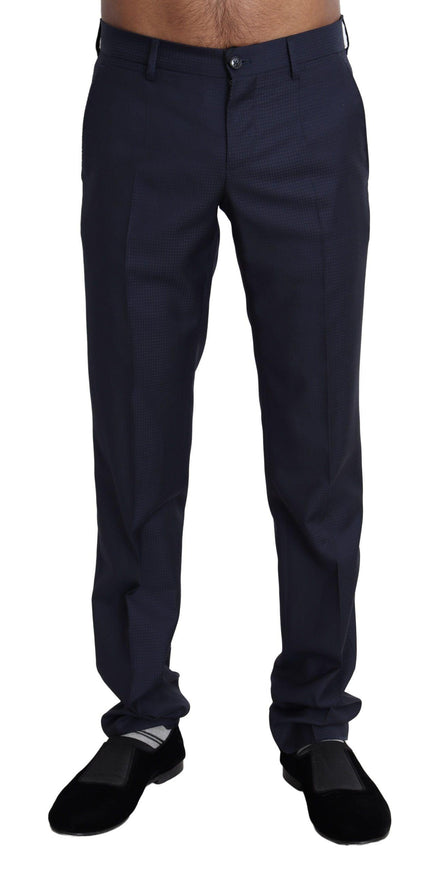 Dolce & Gabbana Navy Blue Dress Formal Men Trouser Pants