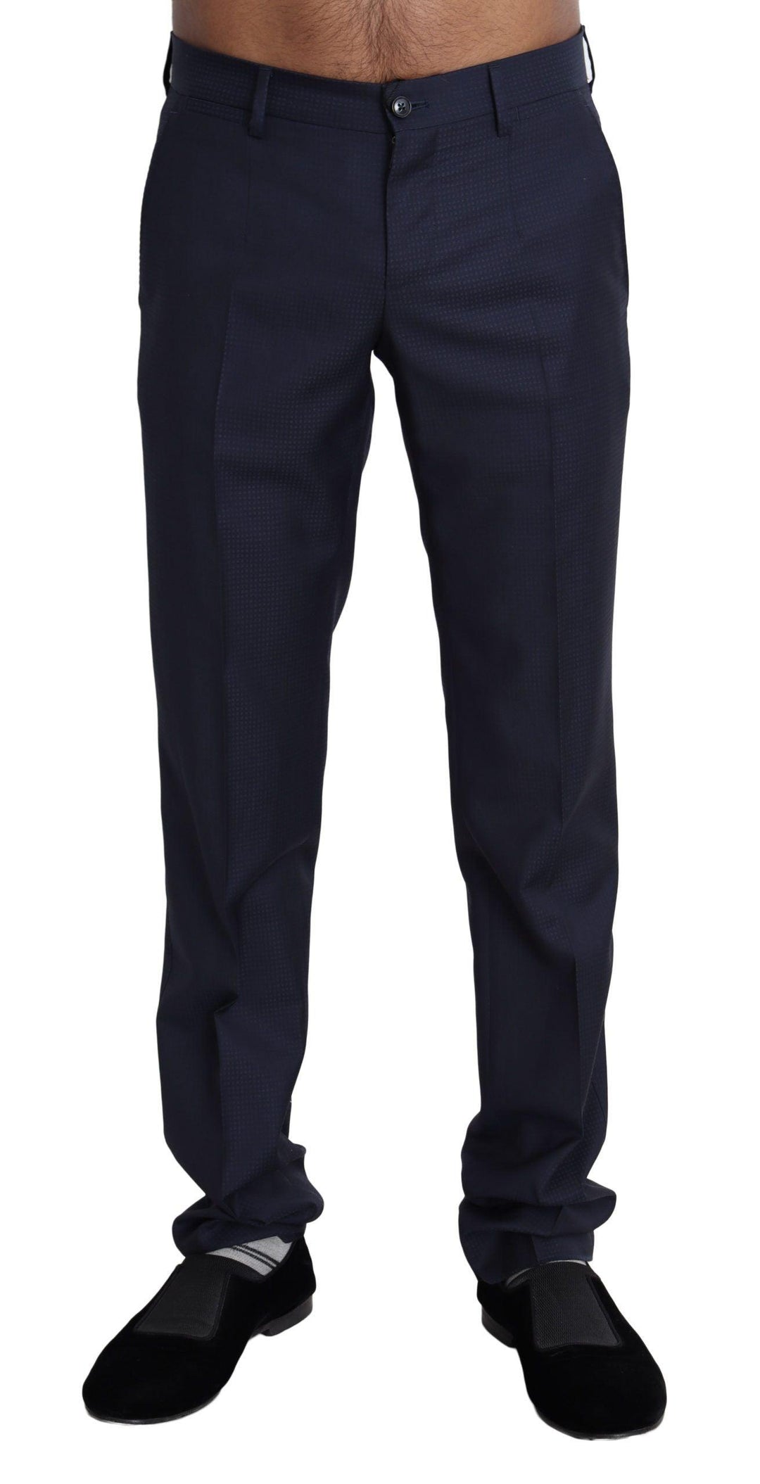 Dolce & Gabbana Navy Blue Dress Formal Men Trouser Pants - Ellie Belle