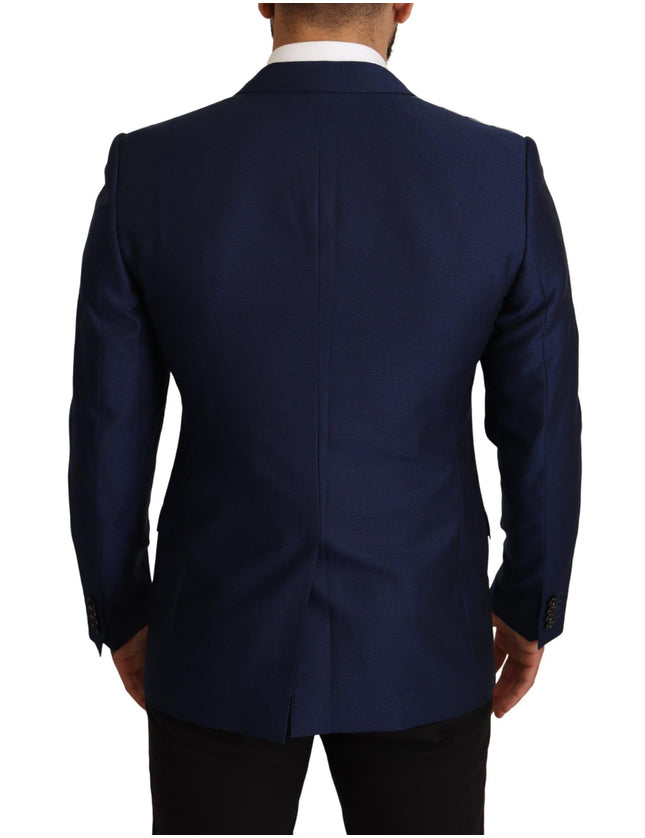 Dolce & Gabbana Navy Blue Slim Fit Jacket MARTINI Blazer - Ellie Belle