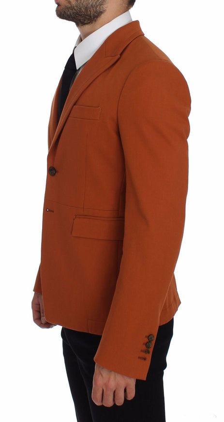 Dolce & Gabbana Orange Cotton Stretch Blazer - Ellie Belle