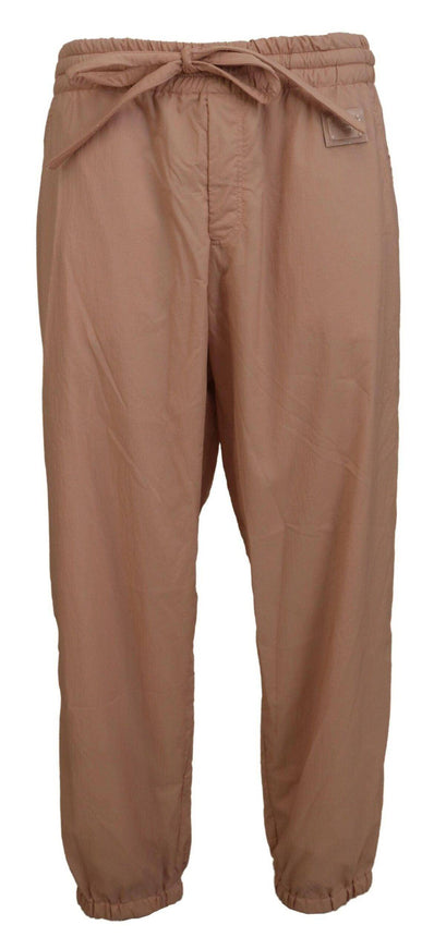 Dolce & Gabbana Peach Solid Men Sweatpants Pants - Ellie Belle