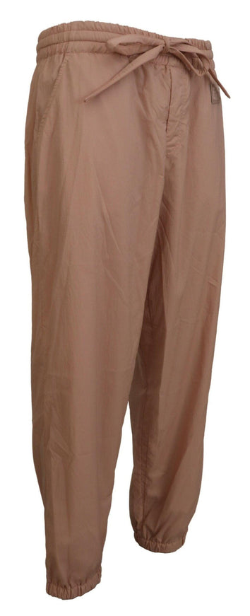 Dolce & Gabbana Peach Solid Men Sweatpants Pants - Ellie Belle