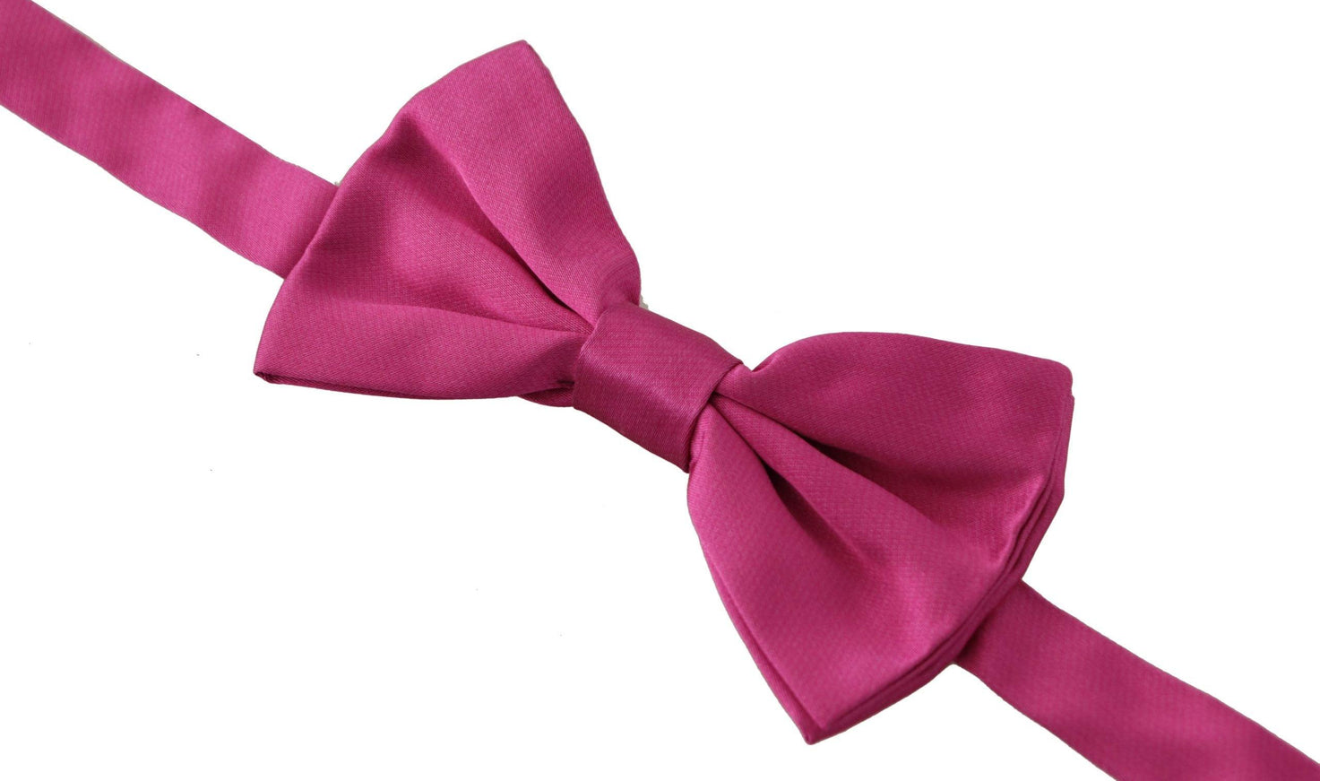 Dolce & Gabbana Pink 100% Silk Adjustable Neck Papillon Bow Tie - Ellie Belle