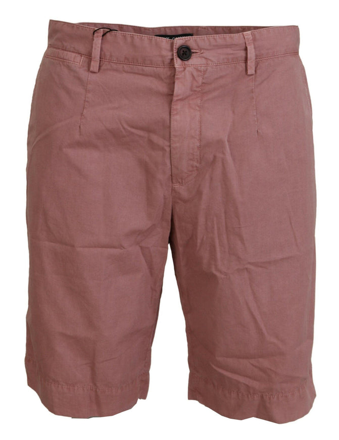 Dolce & Gabbana Pink Chinos Cotton Casual Mens Shorts - Ellie Belle