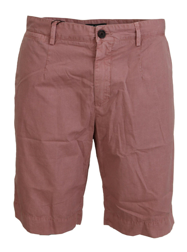 Dolce & Gabbana Pink Chinos Cotton Casual Mens Shorts - Ellie Belle