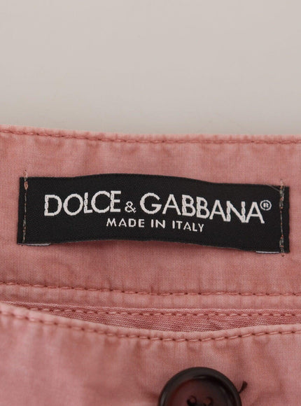 Dolce & Gabbana Pink Chinos Cotton Casual Mens Shorts
