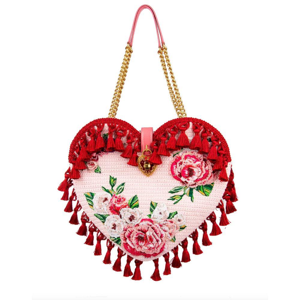 Dolce & Gabbana Pink Cotton Crossbody Bag - Ellie Belle