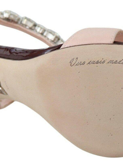 Dolce & Gabbana Pink Crystals Heels Keira Sandals