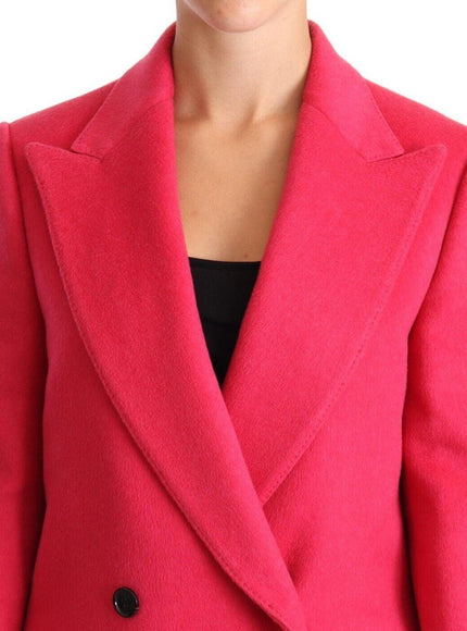 Dolce & Gabbana Pink Double Breasted Trenchcoat Jacket - Ellie Belle
