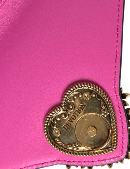 Dolce & Gabbana Pink Exotic Leather DEVOTION HEART Top Handle Shoulder Bag - Ellie Belle