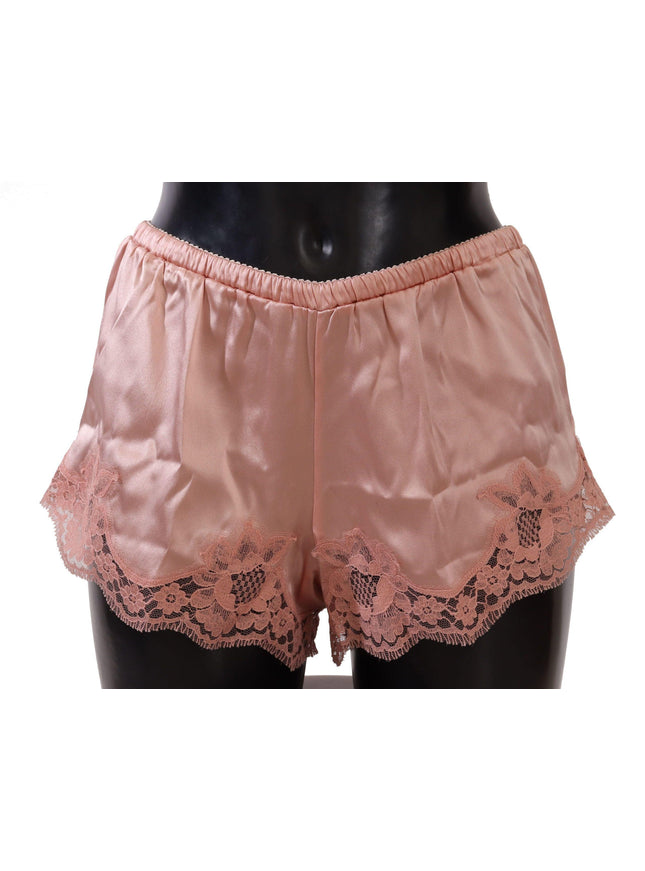 Dolce & Gabbana Pink Floral Lace Lingerie Underwear - Ellie Belle