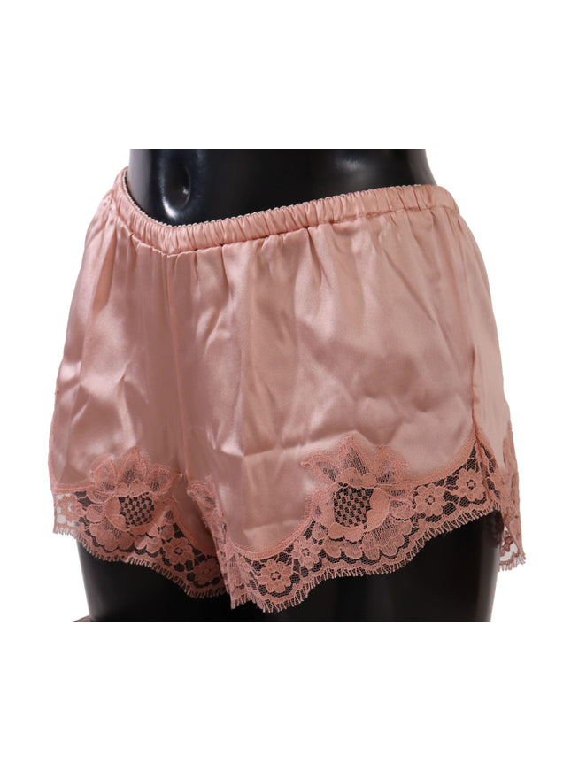 Dolce & Gabbana Pink Floral Lace Lingerie Underwear - Ellie Belle