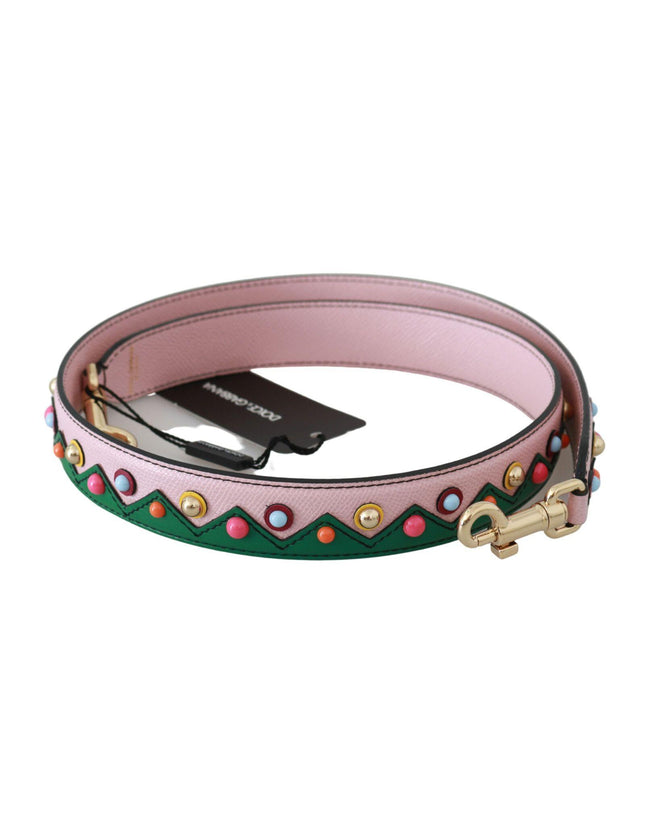 Dolce & Gabbana Pink Green Bead Handbag Accessory Shoulder Strap - Ellie Belle