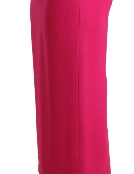 Dolce & Gabbana Pink High Waist Stretch Pencil Straight Skirt - Ellie Belle