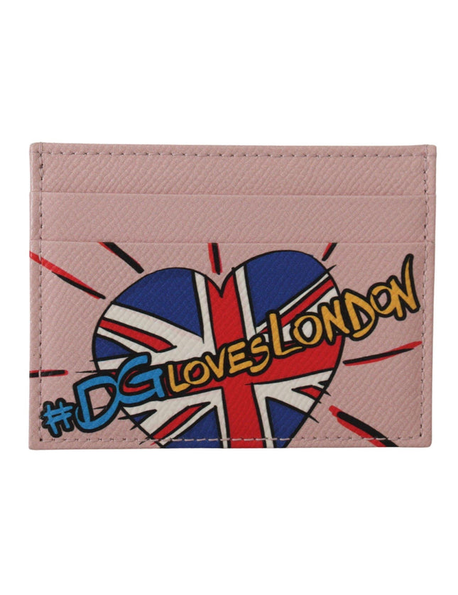 Dolce & Gabbana Pink Leather #DGLovesLondon Women Cardholder Case Wallet - Ellie Belle
