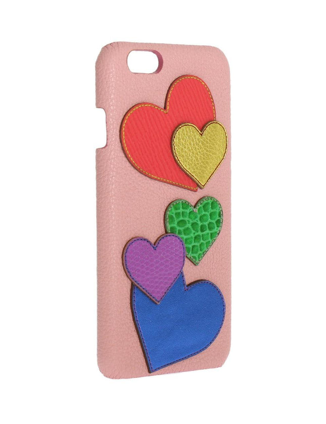 Dolce & Gabbana Pink Leather Heart Phone Cover - Ellie Belle