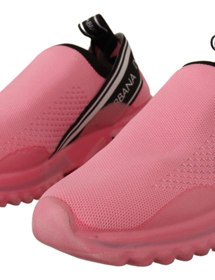 Dolce & Gabbana Pink Low Top Slip On Casual Sorrento Sneakers - Ellie Belle