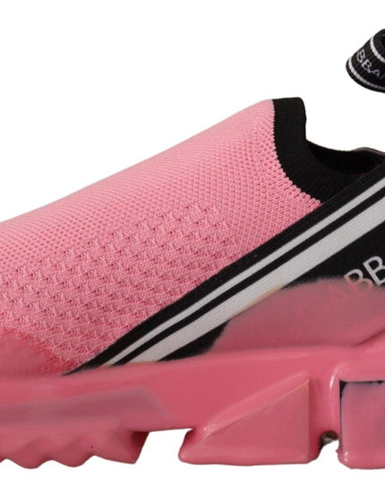 Dolce & Gabbana Pink Low Top Slip On Casual Sorrento Sneakers - Ellie Belle