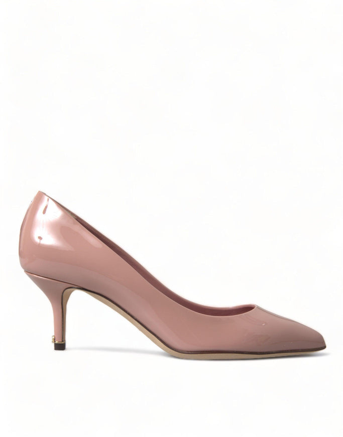 Dolce & Gabbana Pink Patent Leather Pumps Heels Shoes - Ellie Belle