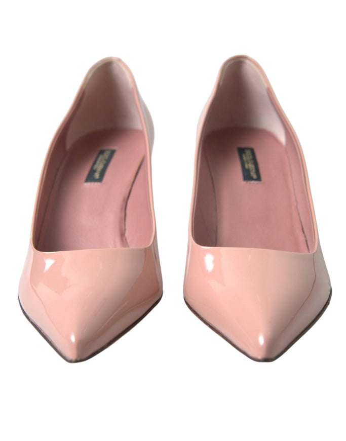 Dolce & Gabbana Pink Patent Leather Pumps Heels Shoes - Ellie Belle