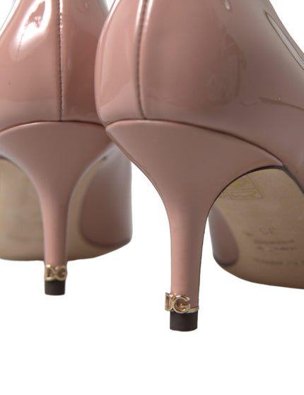 Dolce & Gabbana Pink Patent Leather Pumps Heels Shoes - Ellie Belle