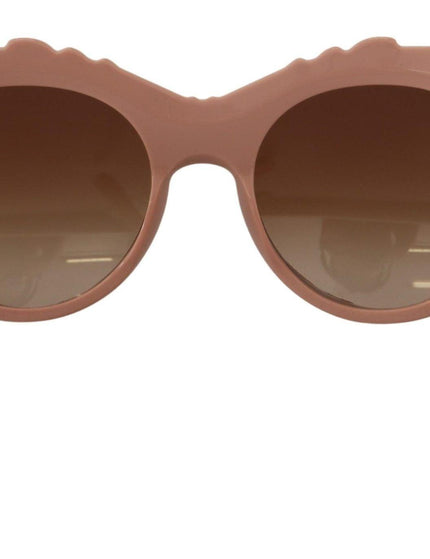 Dolce & Gabbana Pink Plastic Brocade Full Rim Eyewear DG4267 Sunglasses - Ellie Belle
