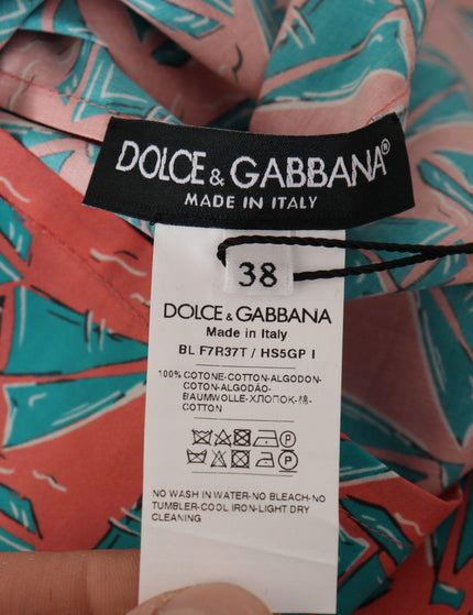 Dolce & Gabbana Pink Sail Boat Print Cotton T-shirt - Ellie Belle