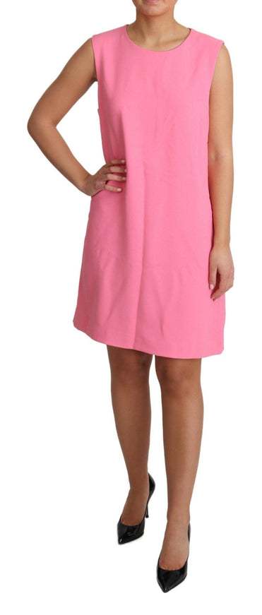 Dolce & Gabbana Pink Shift Sleeveless Knee Length Dress - Ellie Belle