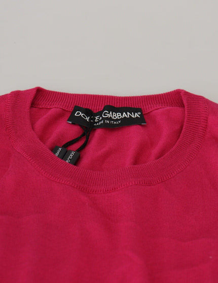 Dolce & Gabbana Pink Silk Vest Pullover Crewneck Tank Top - Ellie Belle