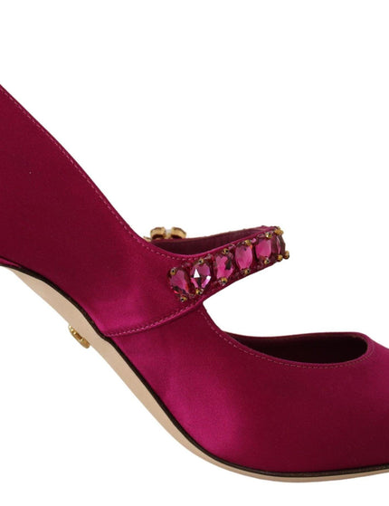 Dolce & Gabbana Pink Stiletto Crystal Mary Jane Pump Shoes - Ellie Belle
